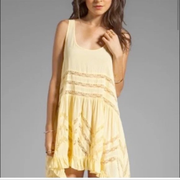 Free People Intimately | Voile And Lace Trapeze Slip Mini Dress | XS - Picture 11 of 12